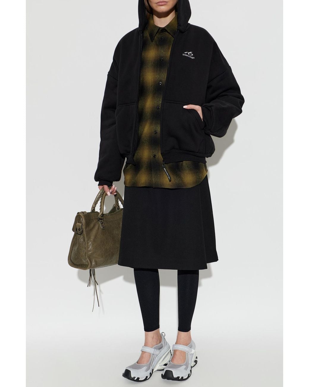 Balenciaga Black Warm Sweatshirt From The 'Skiwear' Collection