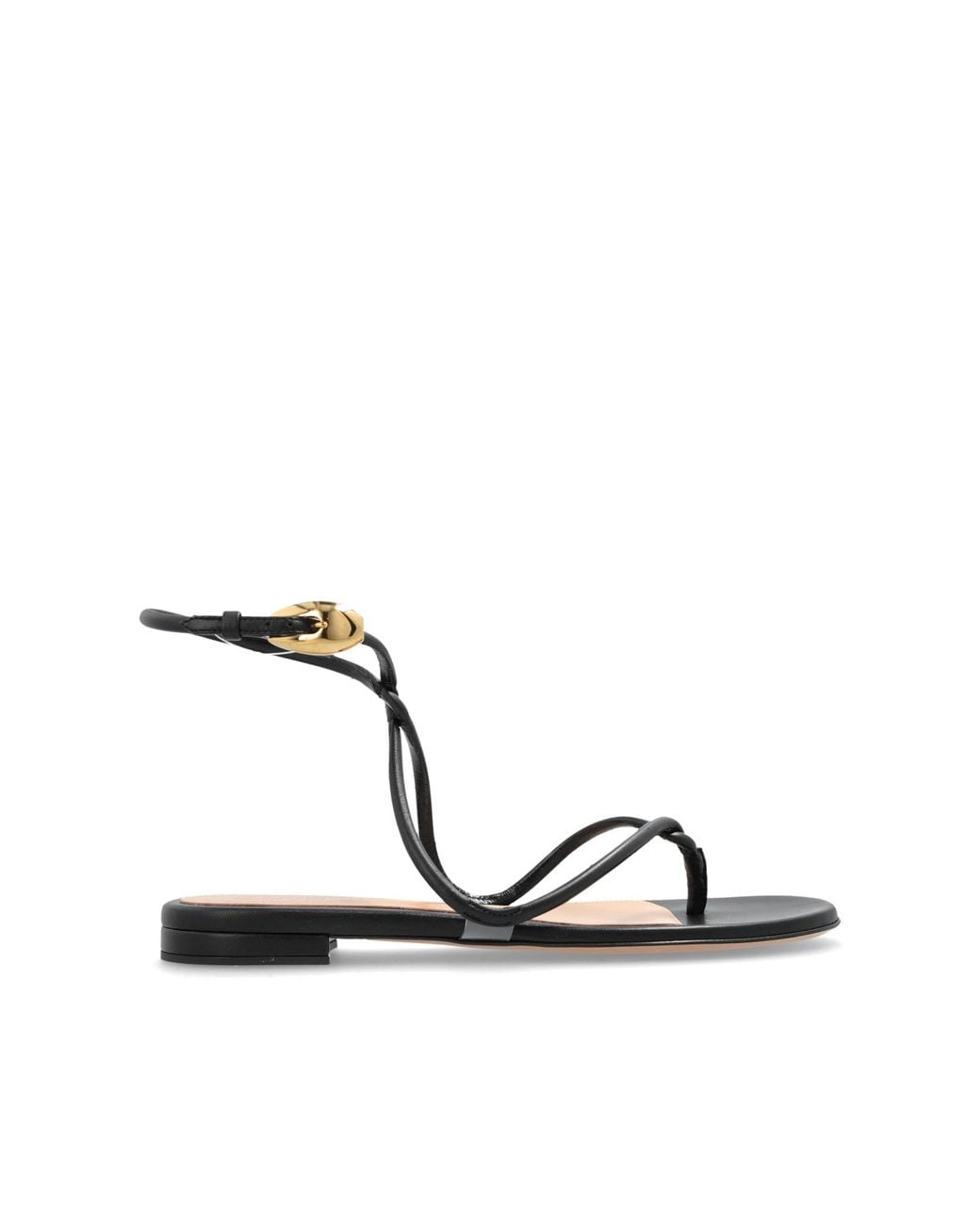 Gianvito Rossi Black Leather Shoes "Mamba"