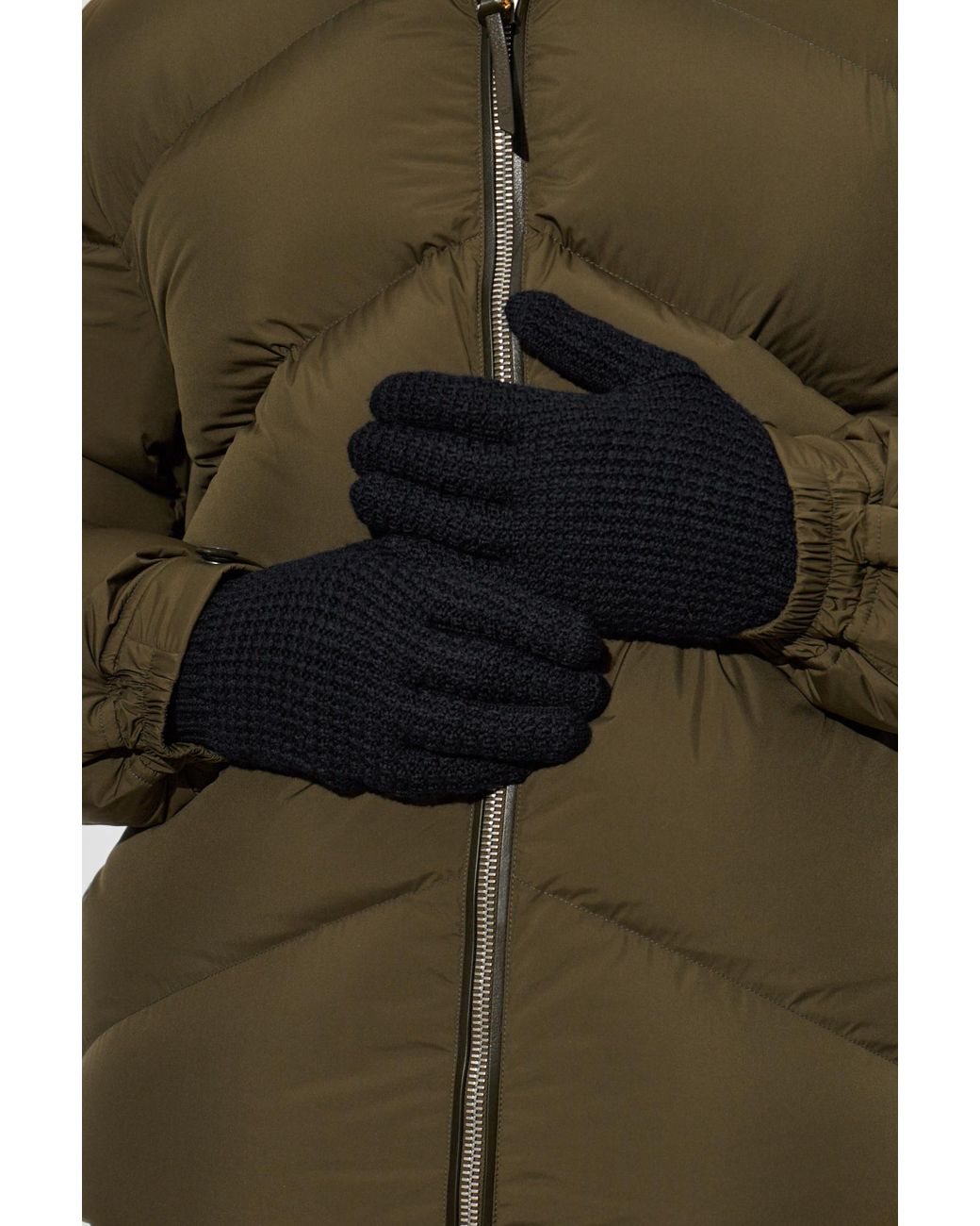 Dolce & Gabbana Blue Woolen Gloves for men