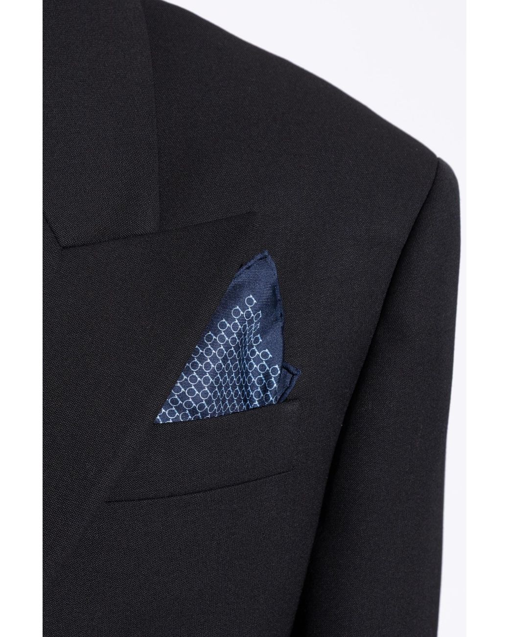Ferragamo Blue Silk Pocket Square for men