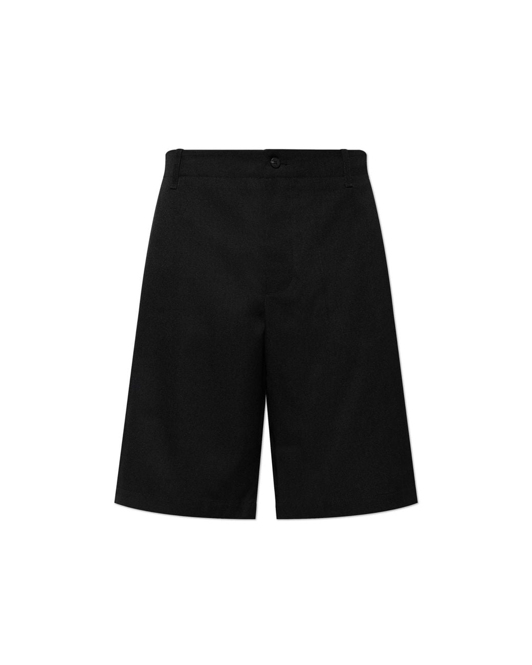 Jacquemus Black Wool Shorts for men