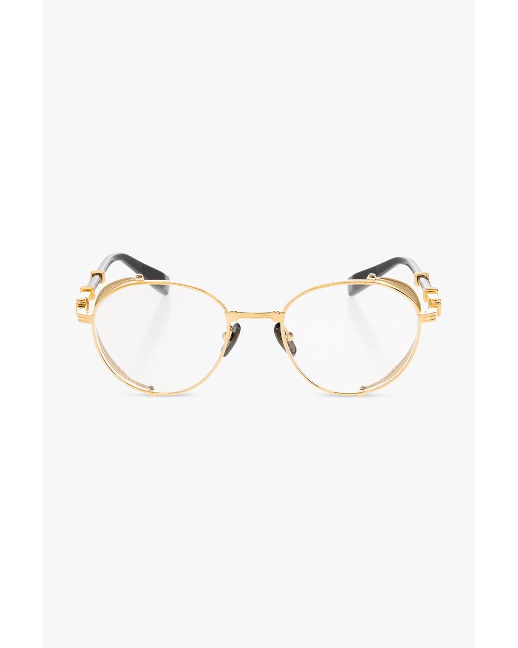 Balmain Metallic Prescription Glasses 'Brigade I'