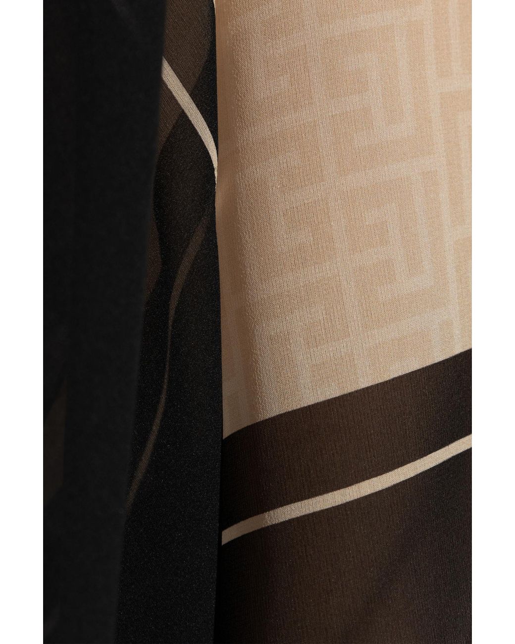 Balmain Black Silk Poncho