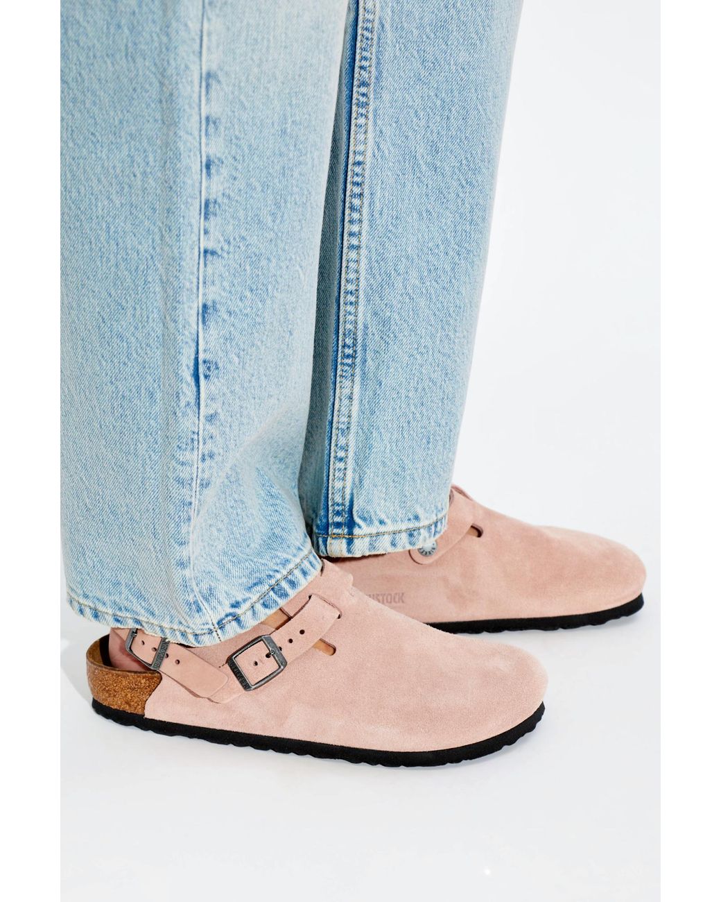 Birkenstock Pink 'Tokio Ii Suede' Shoes