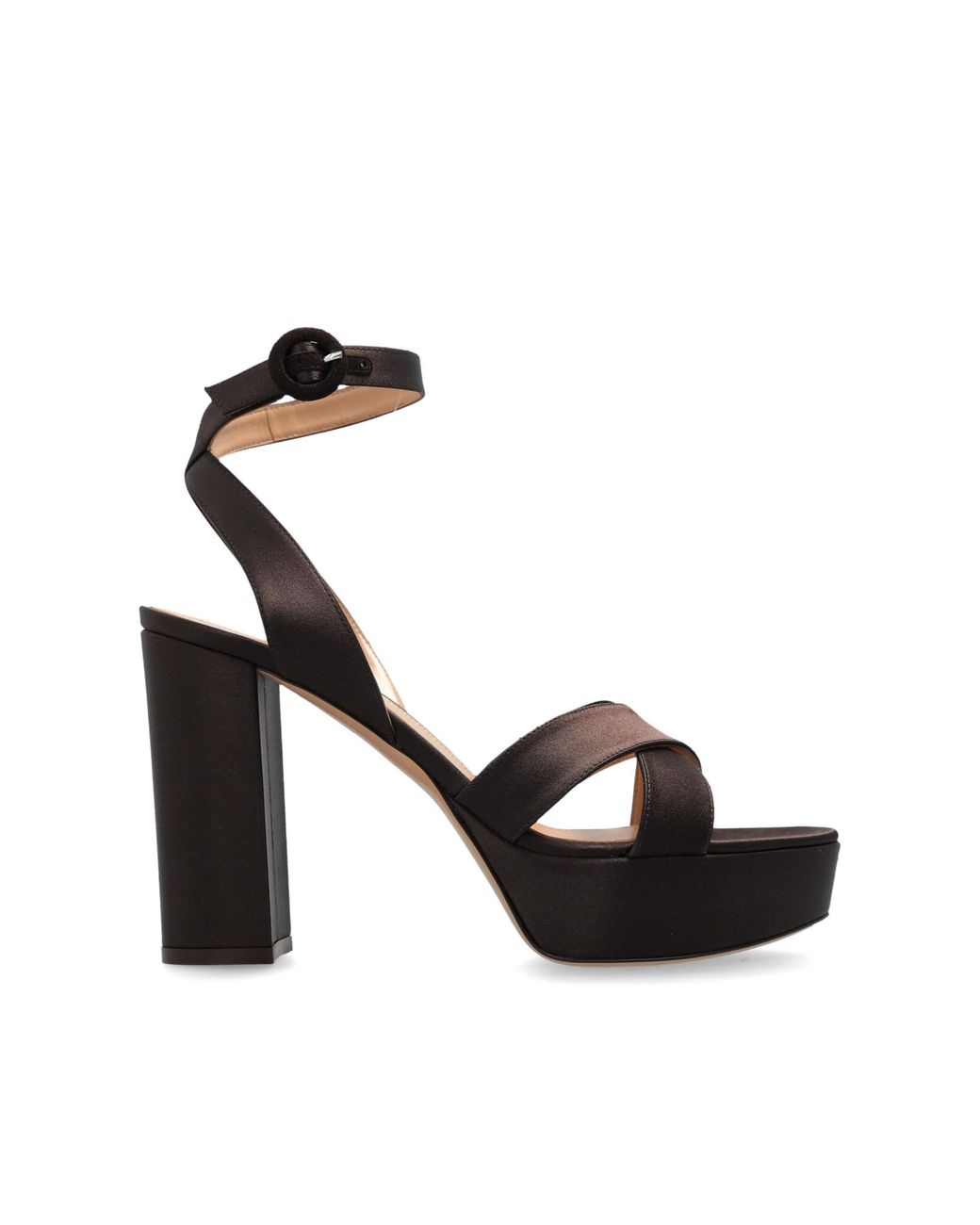 Gianvito Rossi Black Platform Sandals "Sabrina"