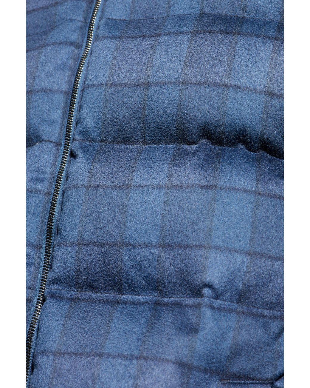 Etro Blue Down Jacket With Hood for men