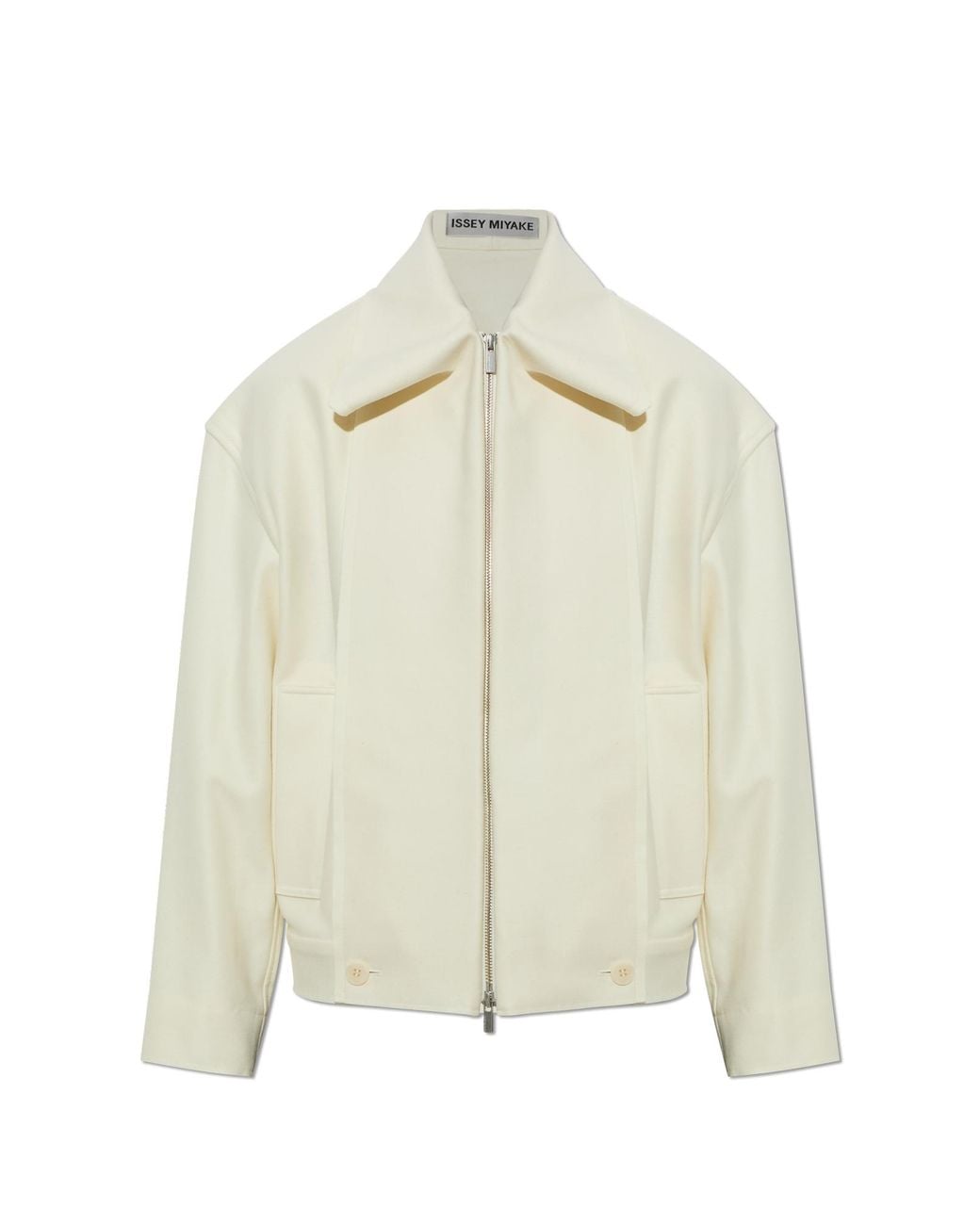 Issey Miyake Natural Wool Jacket With Pockets