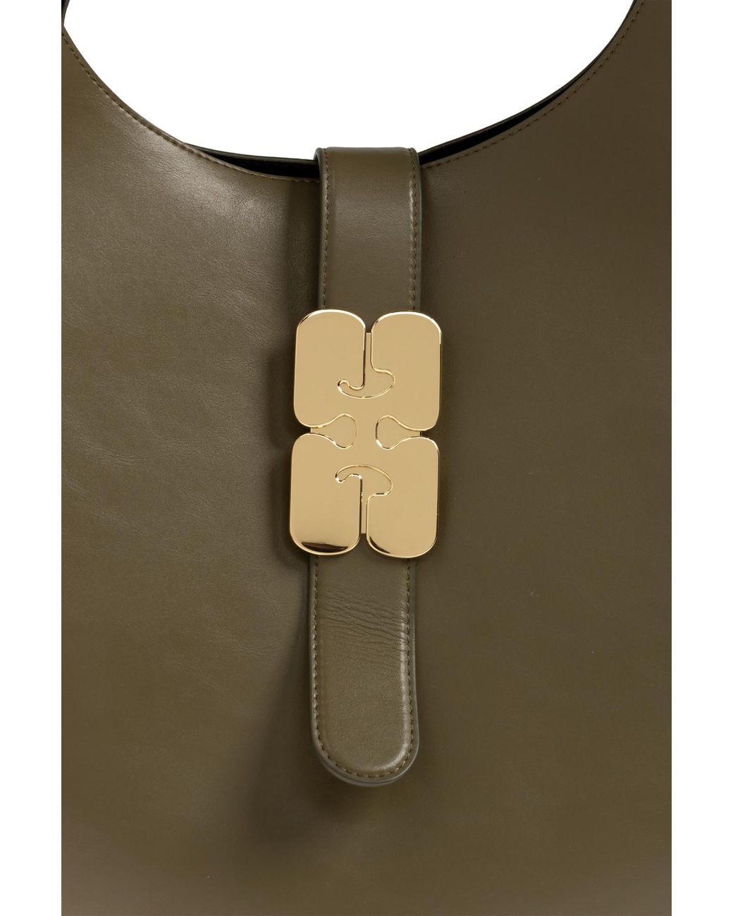 Ganni Brown Bag Made Of Eco Leather