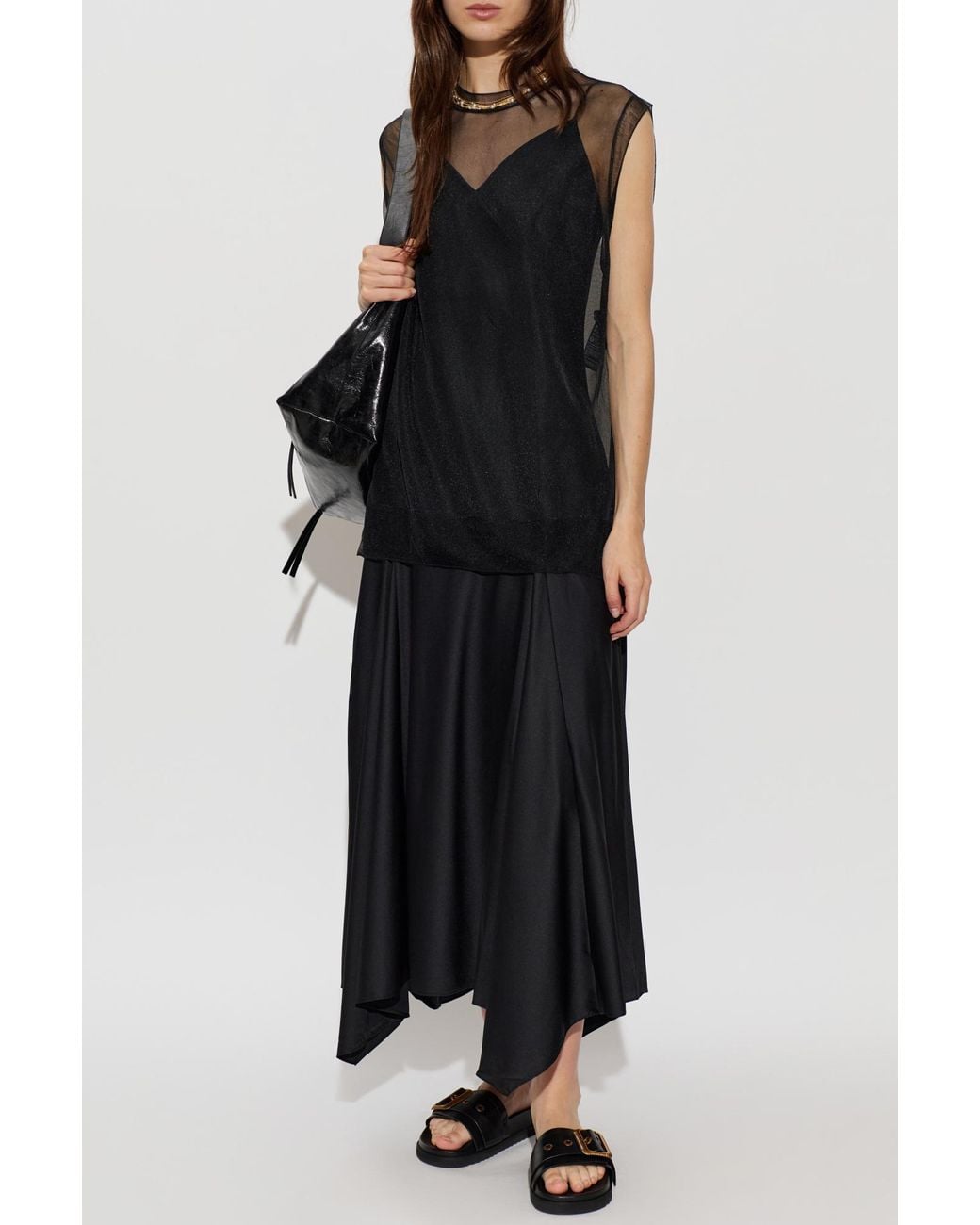 AllSaints Black Two-Piece Dress "Ava"
