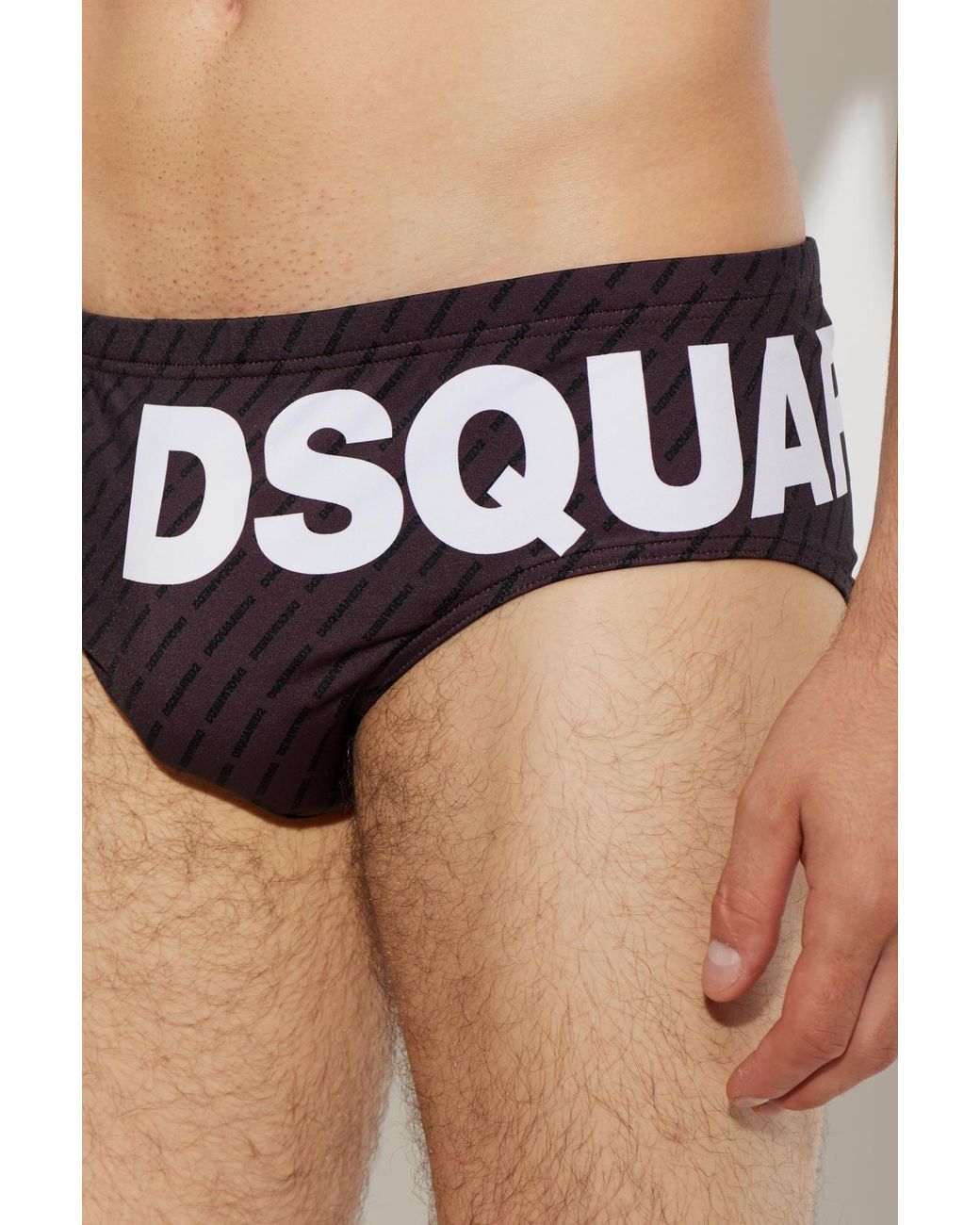 DSquared² Blue Monogram Swim Briefs for men