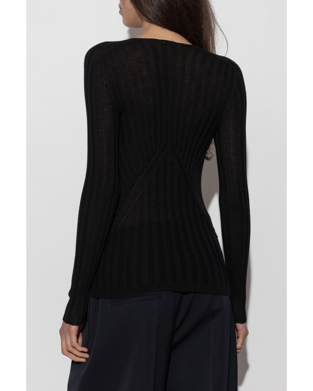 Jil Sander Black Fitted Top