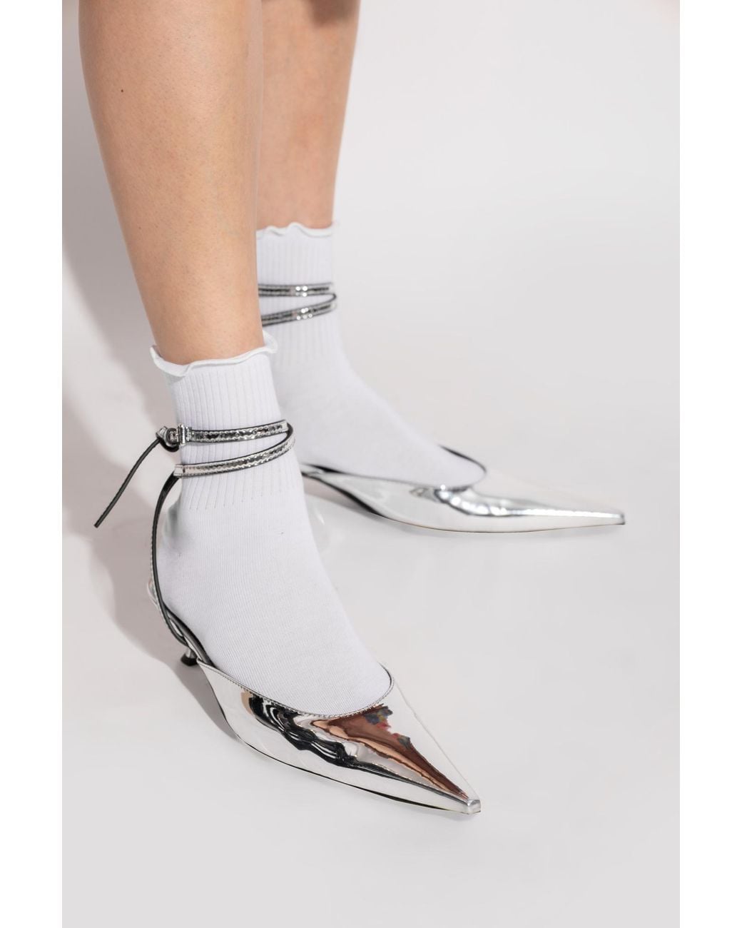 Moschino White Heeled Shoes