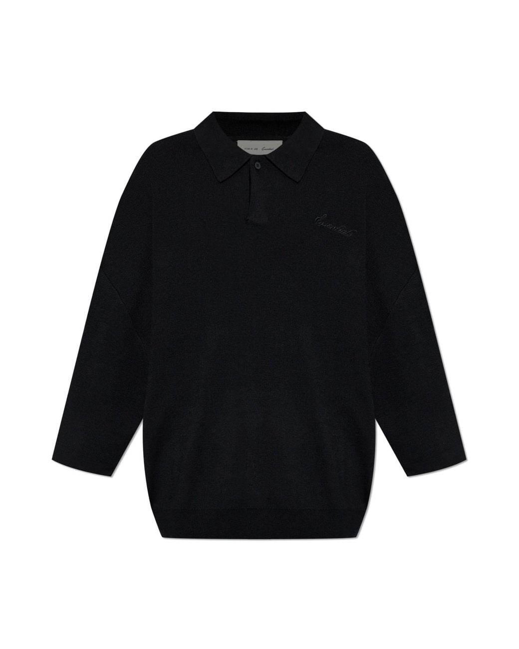 Fear Of God Blue Oversized Wool Polo for men