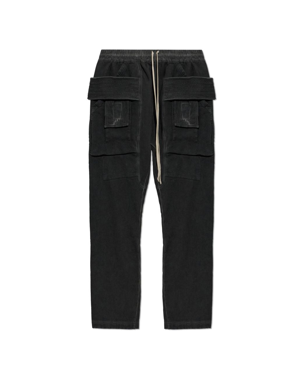 Rick Owens Black 'Cargo' Trousers for men