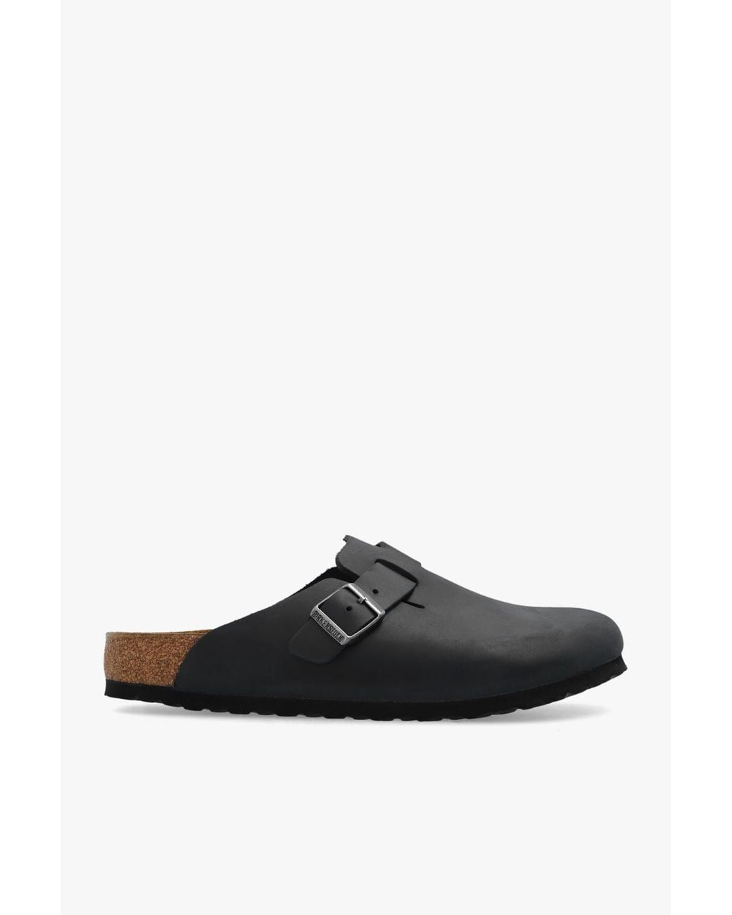 Birkenstock Black 'Boston Bs' Slides for men