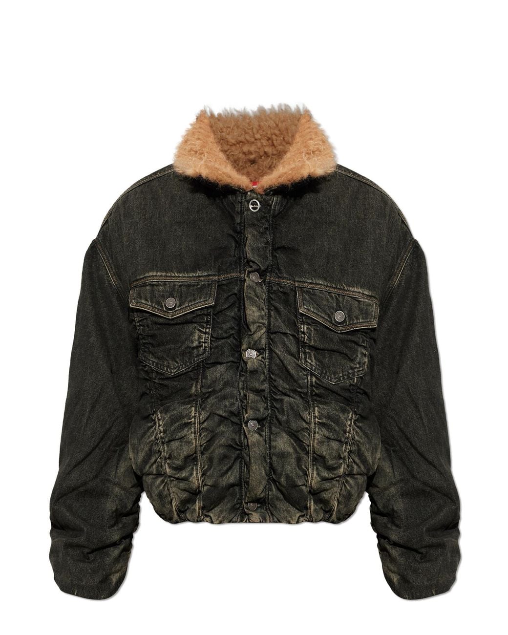 DIESEL Black Insulated Jacket 'D-Curly-Fsj'