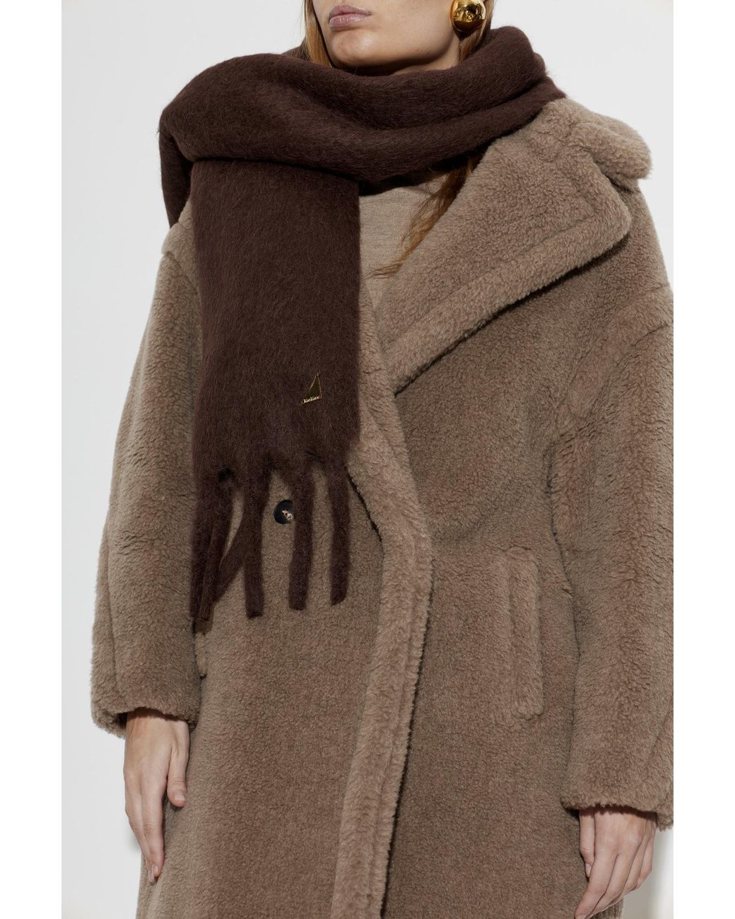 Max Mara Black Wełniany Szal 'Freccia'