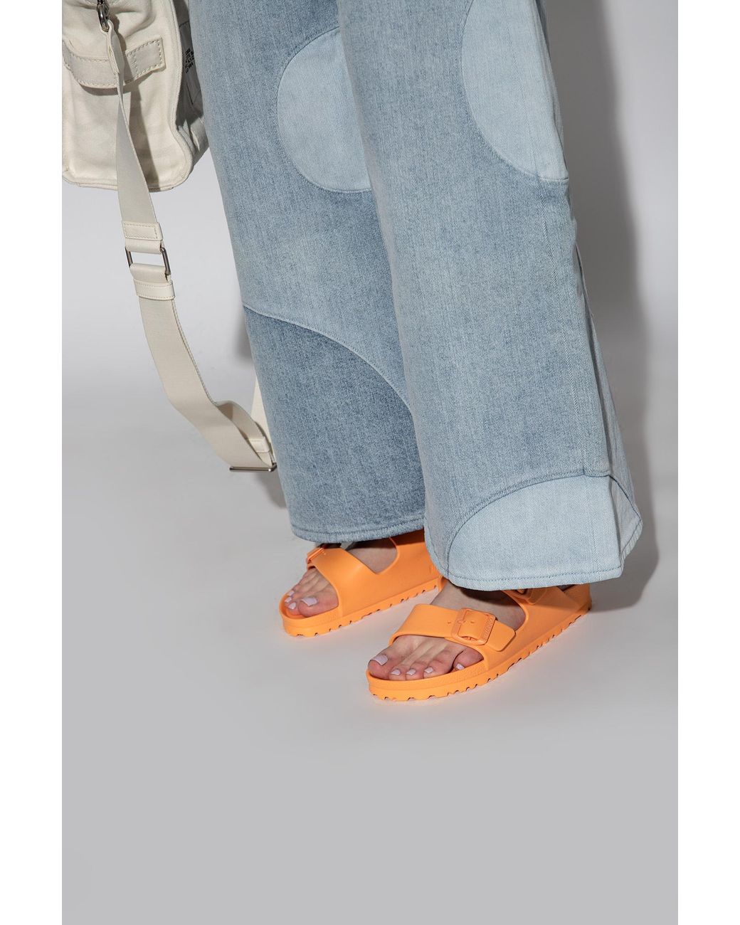 Mens orange store birkenstocks