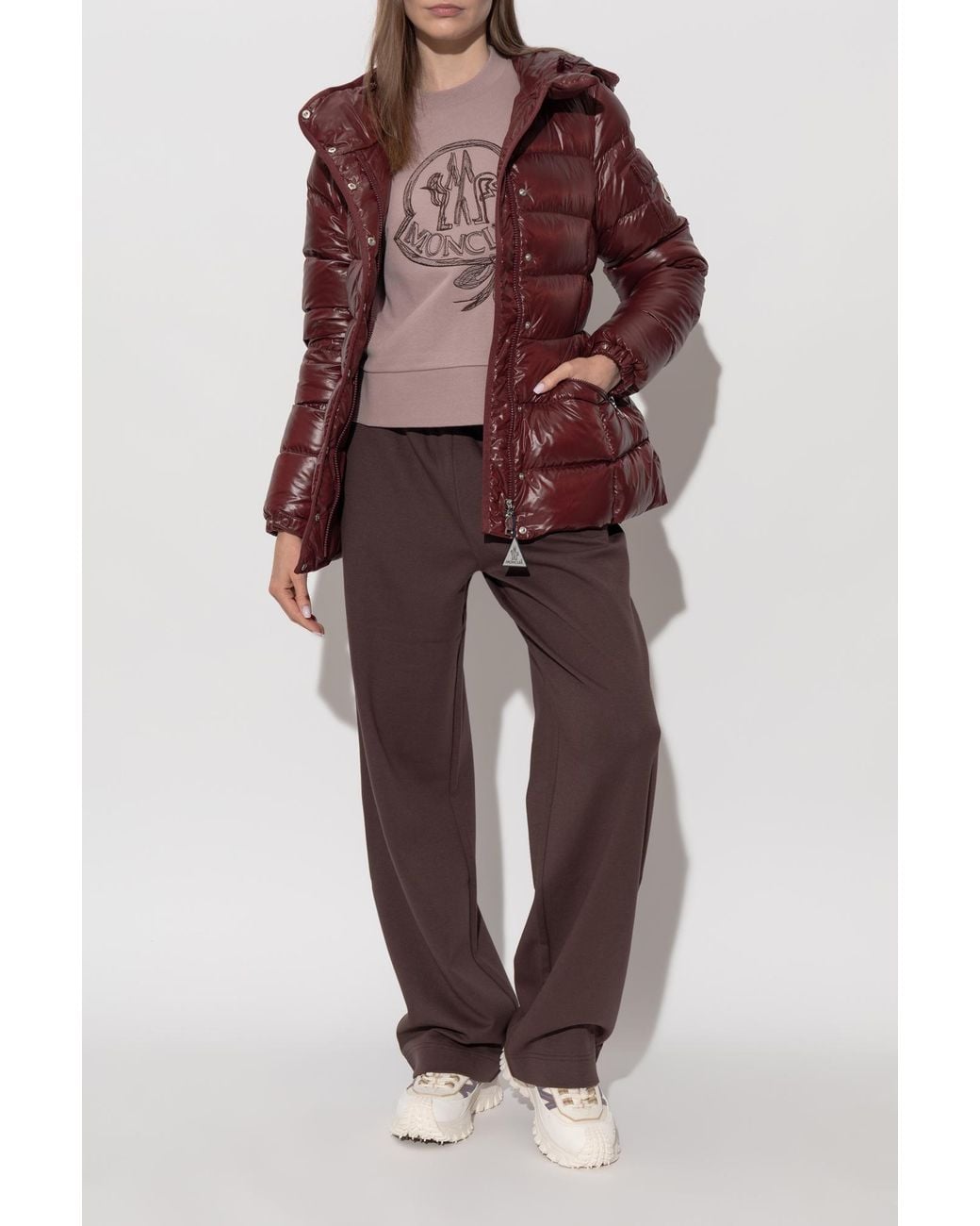 Moncler Red "Barante" Down Jacket
