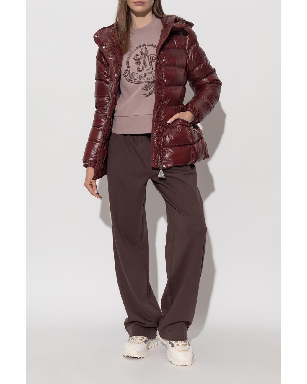 Moncler Red "Barante" Down Jacket