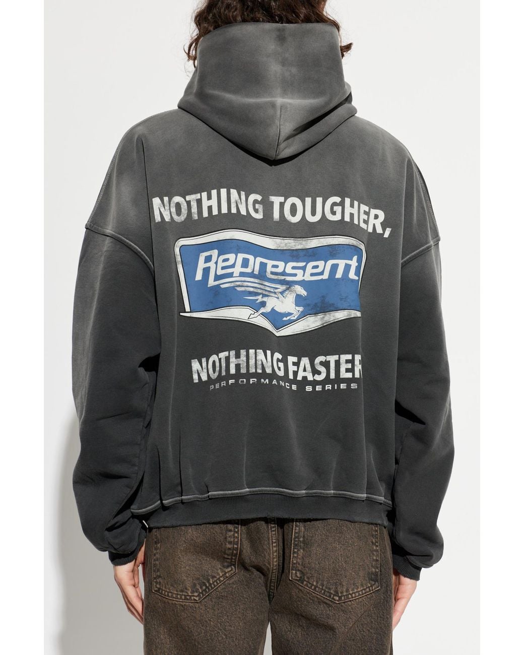 Represent Gray Hoodie for men