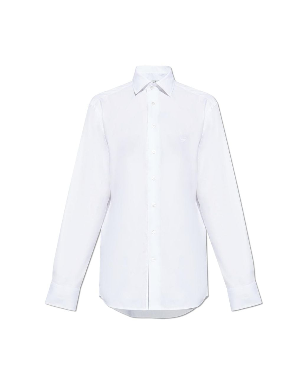Etro White Shirt With Embroidered Logo for men