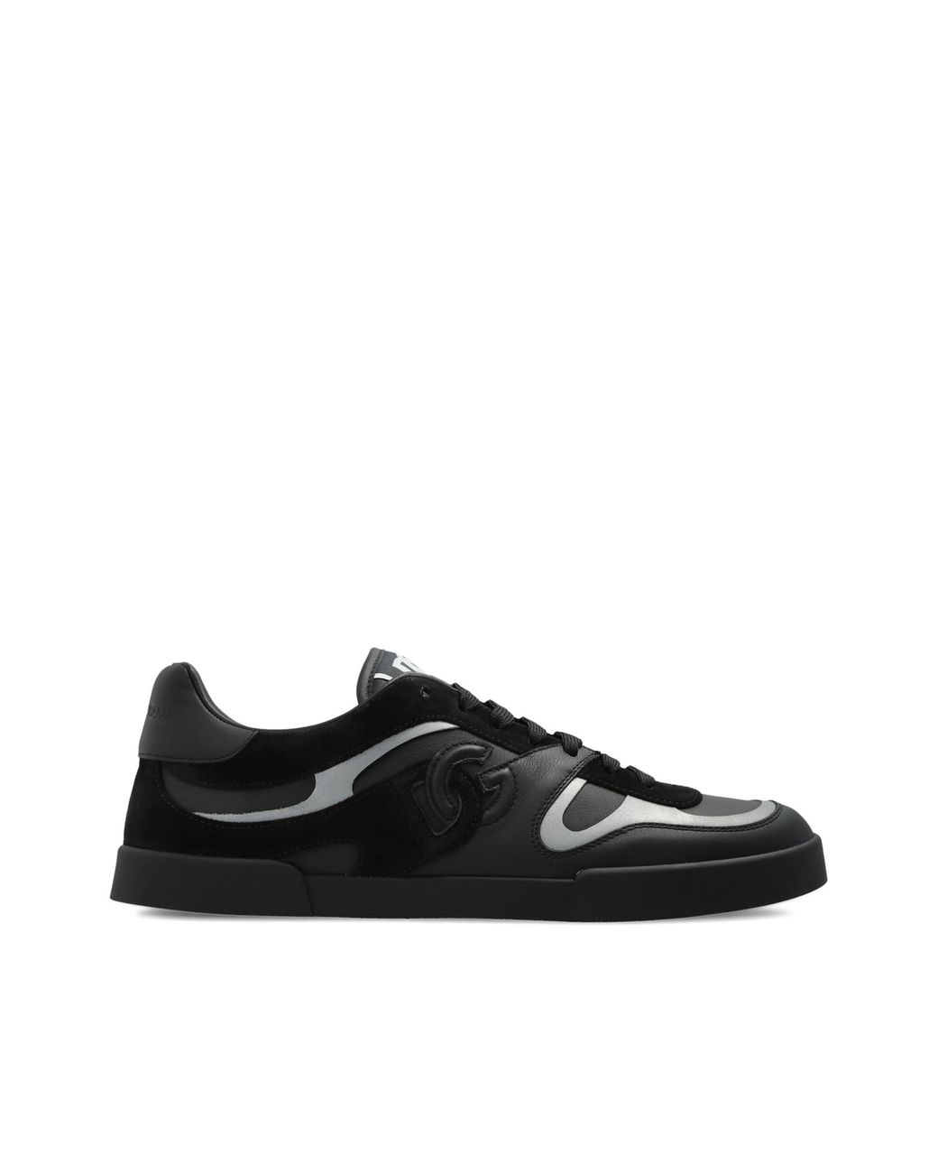 Dolce & Gabbana Black Portofino Sports Shoes for men