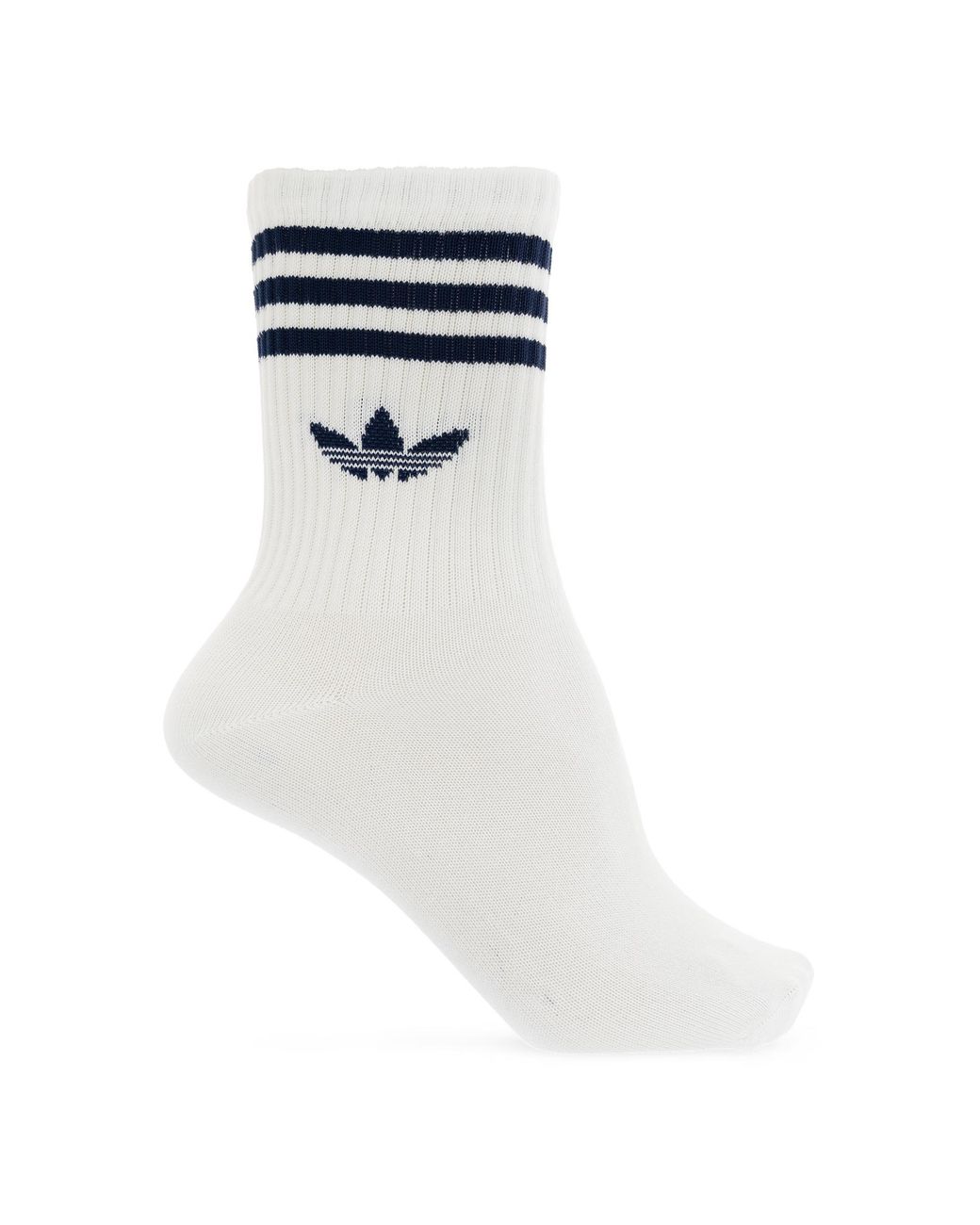Adidas Originals White Three-Pack Of Socks