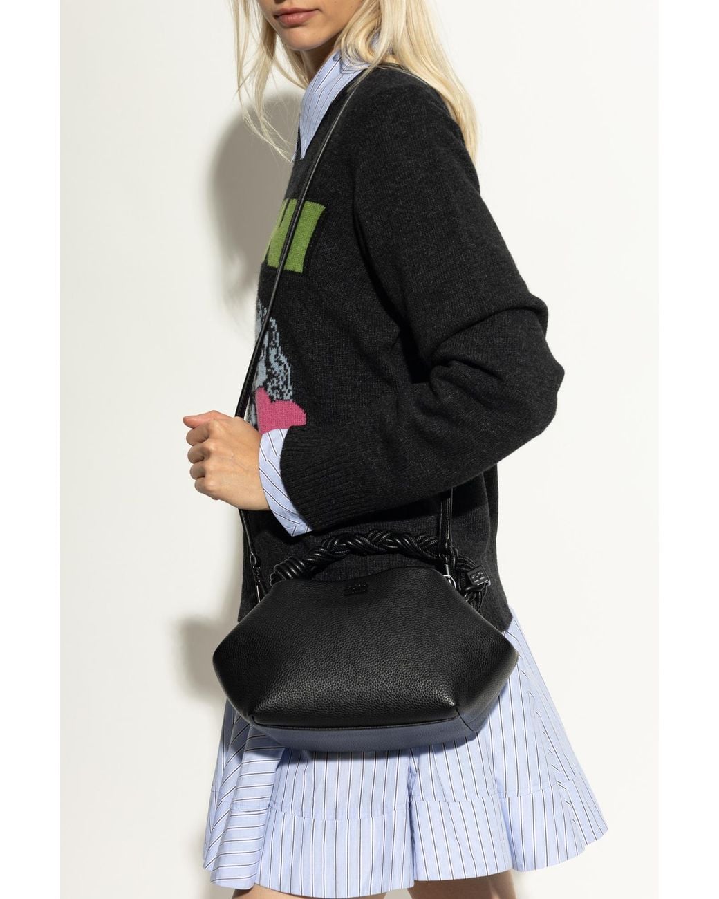 Ganni Black 'Bou Small' Handbag