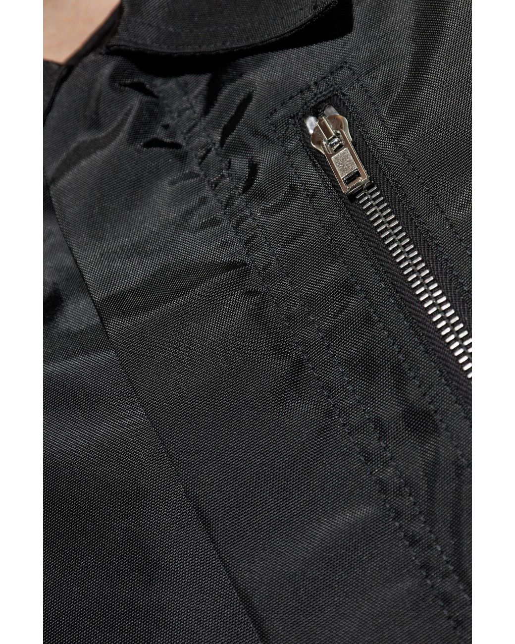 Rick Owens Black Jacket 'Concaled' for men