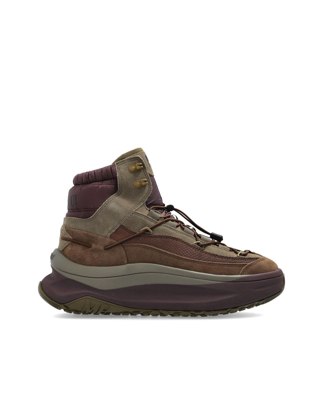 Moon Boot Brown 'Mb Moon247 Xlace Mid' Boots for men