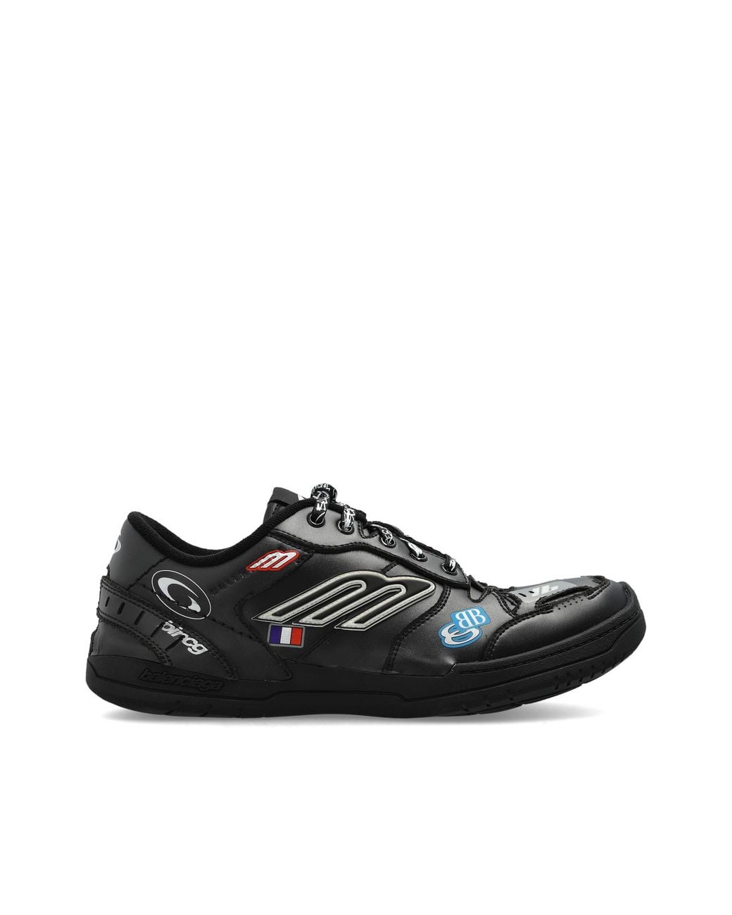 Balenciaga Black 'Hamptons' Platform Sneakers for men