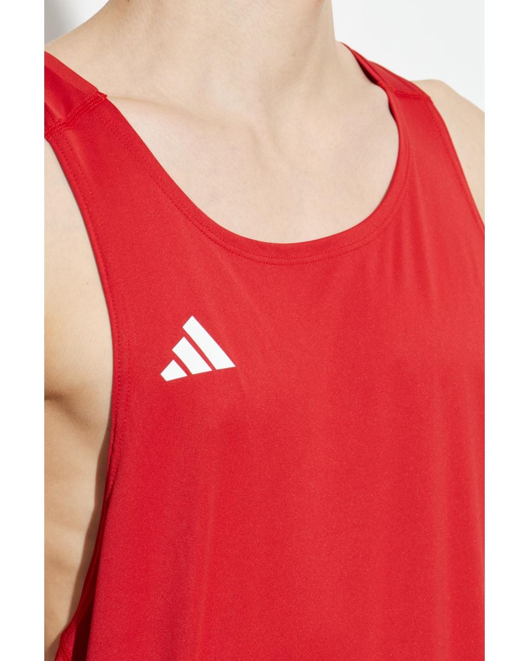 Adidas Originals Red Top From The 'Adizero' Collection for men