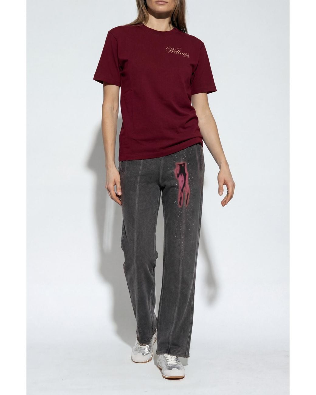 Sporty & Rich Red T-Shirt From The "Central Park" Collection