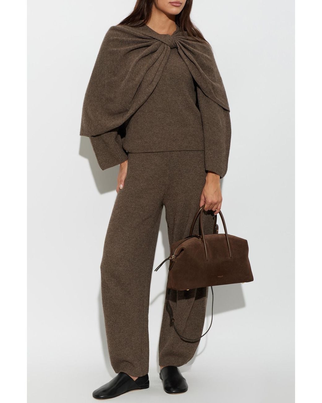 By Malene Birger Brown Wool Trousers 'Carmela'