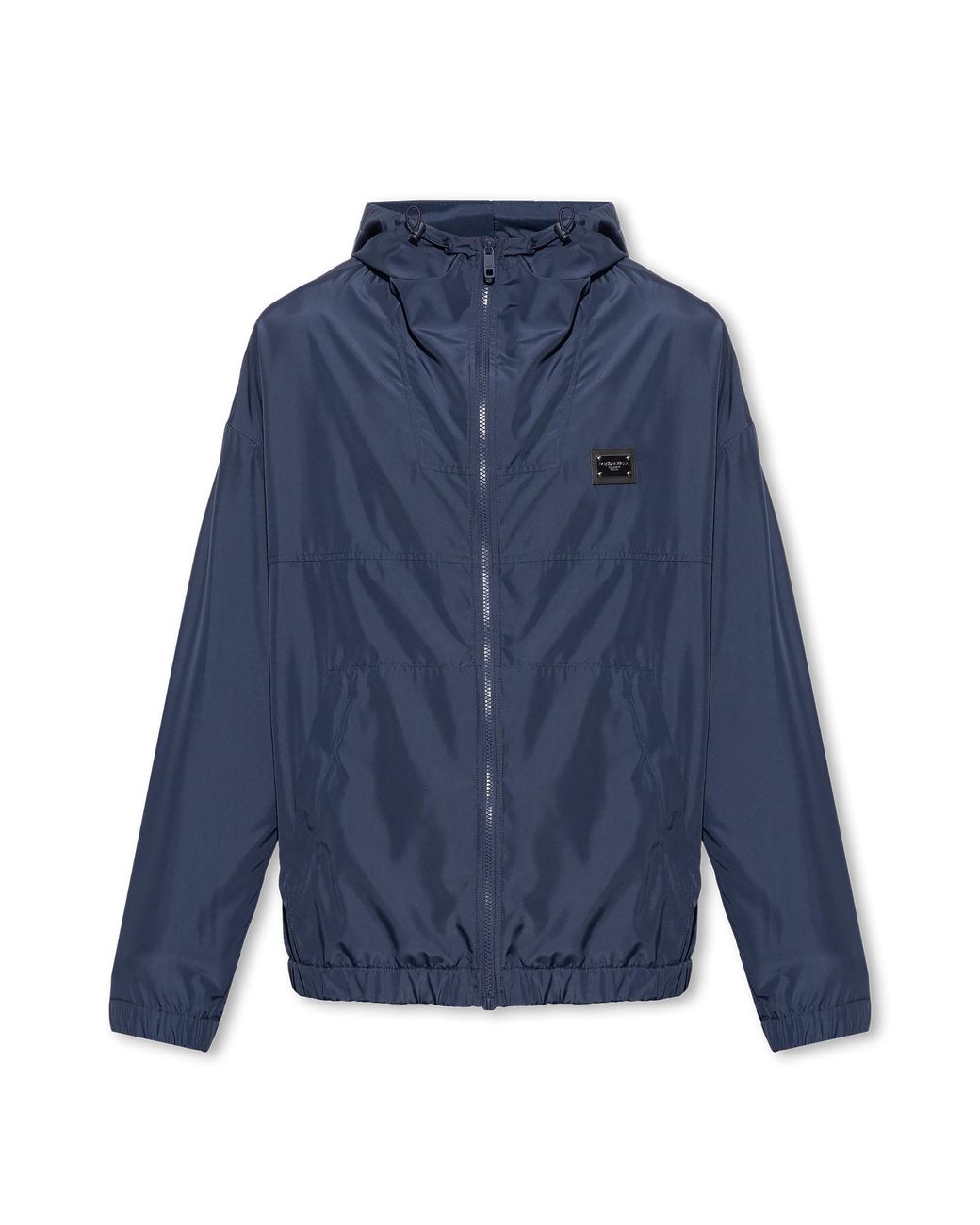 Dolce & Gabbana Blue Nylon Windbreaker Jacket For for men