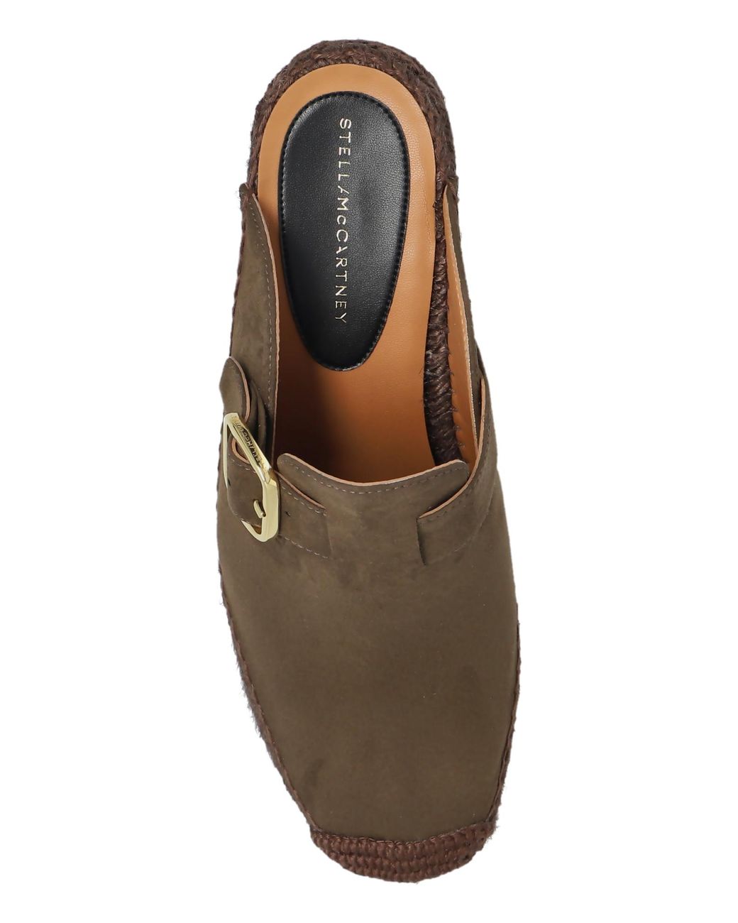 Stella McCartney Black Wedge Sandals 'Gaia'