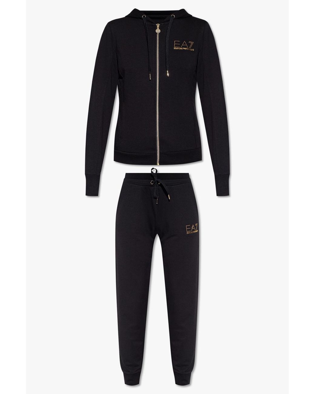 EA7 Blue Hoodie & Sweatpants Set