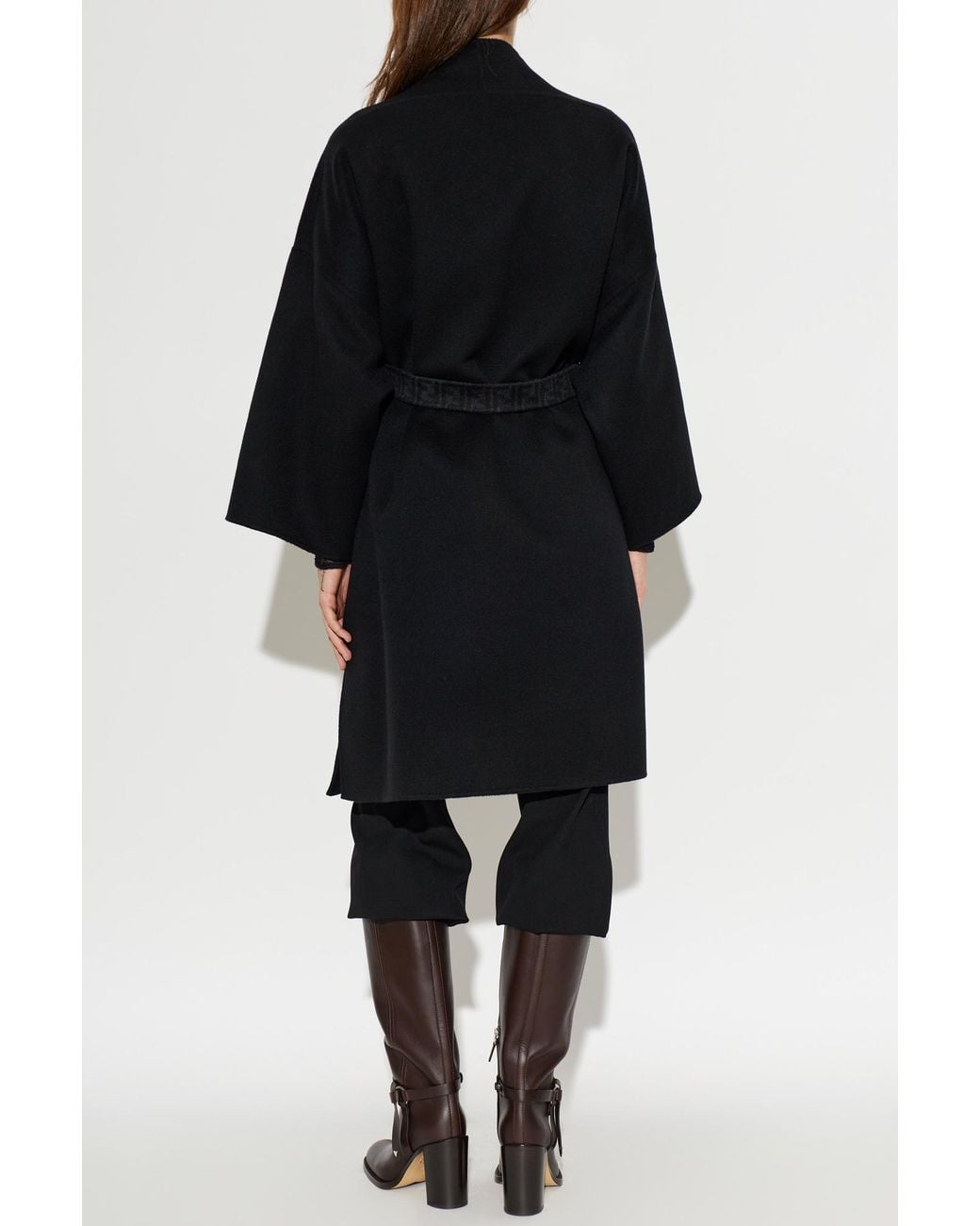 Fendi Black Wool Coat