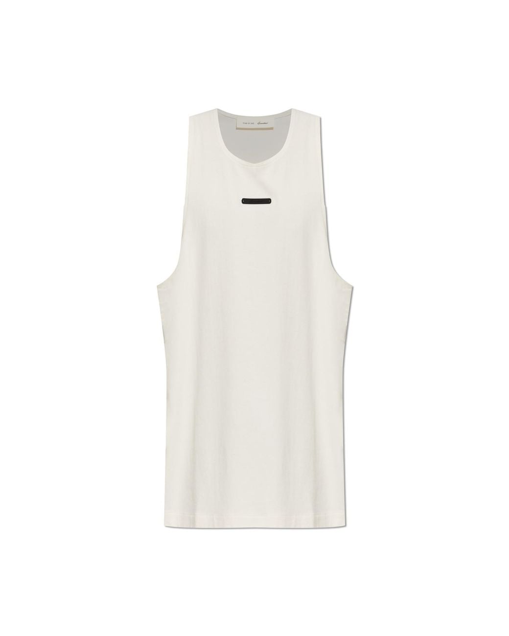 Fear Of God White Cotton Sleeveless Top for men
