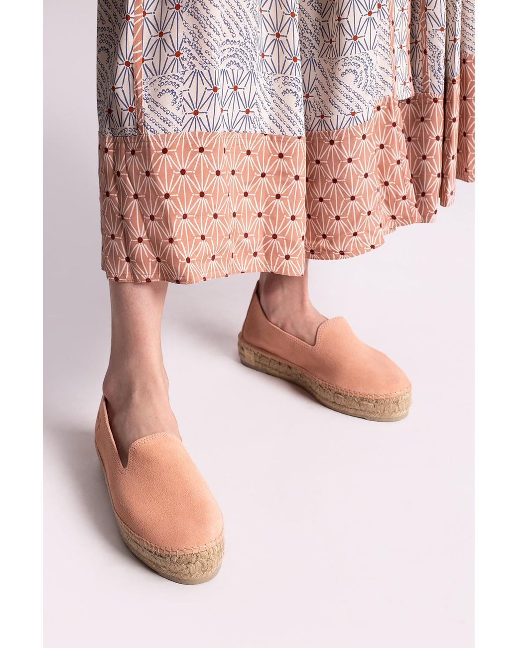 Manebí Pink 'Hamptons' Platform Espadrilles