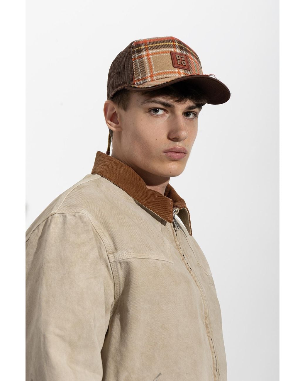 DSquared² Brown Baseball Cap for men