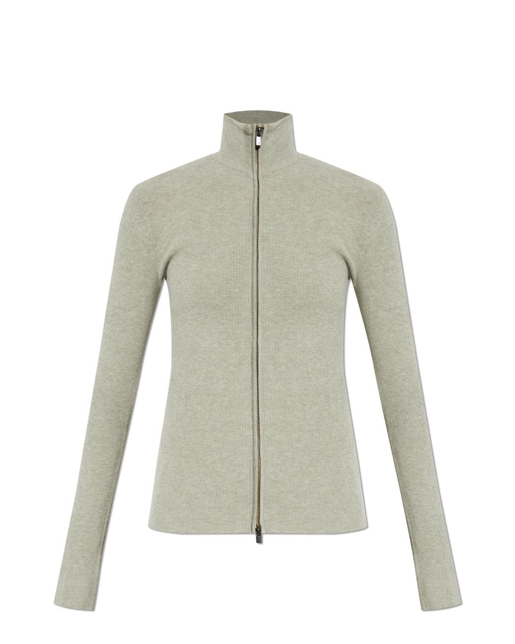 Fear Of God Gray Cardigan With Stand-Up Collar