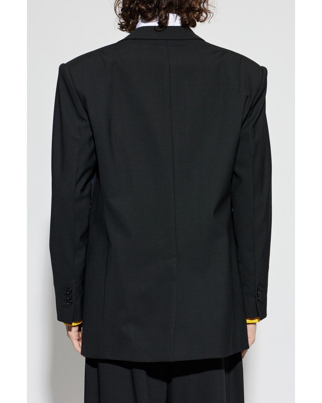 DSquared² Black Wool Blazer With A Single Vent for men