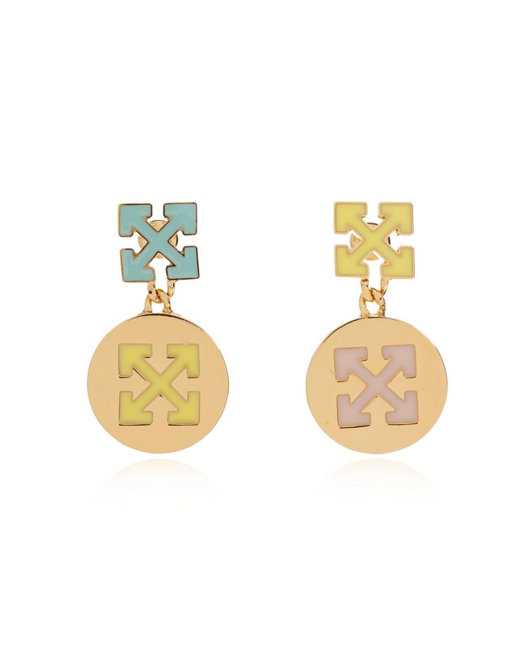 Off-White c/o Virgil Abloh Metallic Drop Earrings