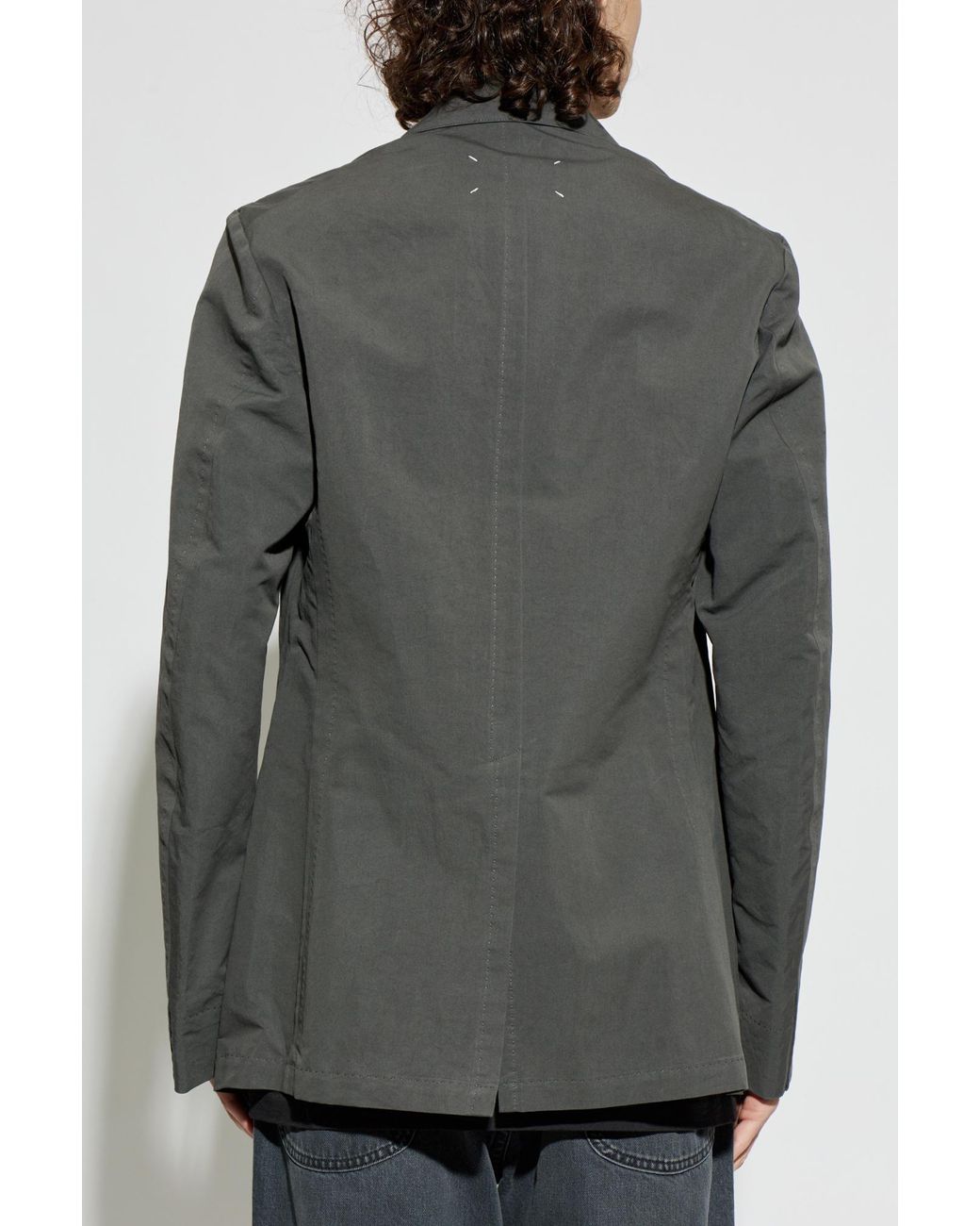 Maison Margiela Gray Single-Vent Blazer for men