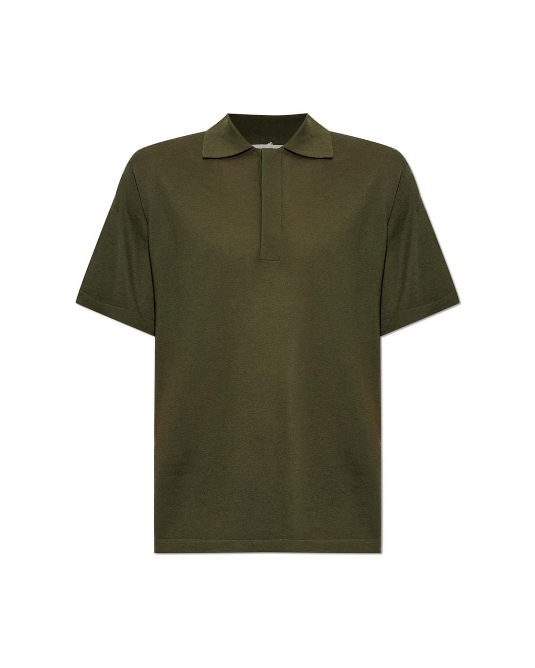 Lisa Yang Green Cashmere Polo 'Carter' for men