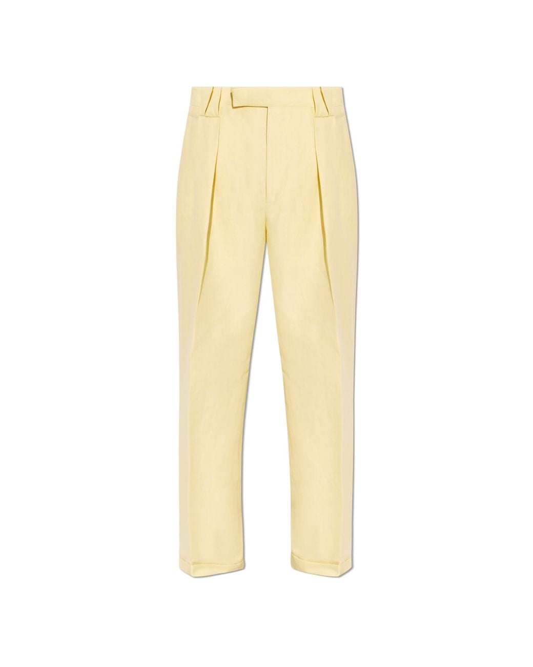 Versace Natural Creased Trousers for men