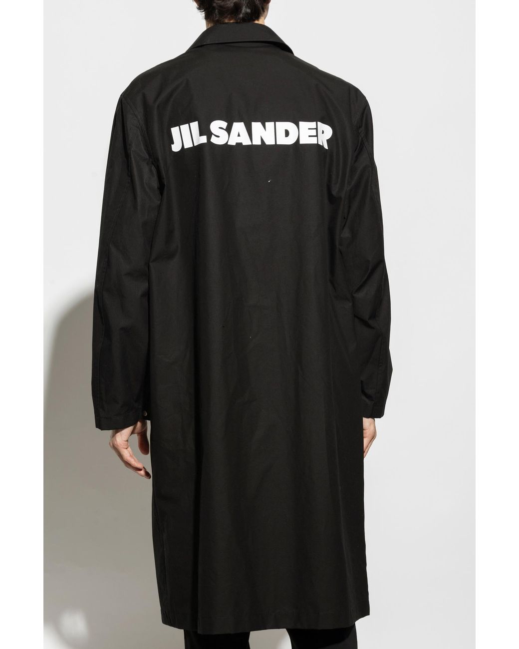 Jil Sander Black Single-Breasted Coats for men