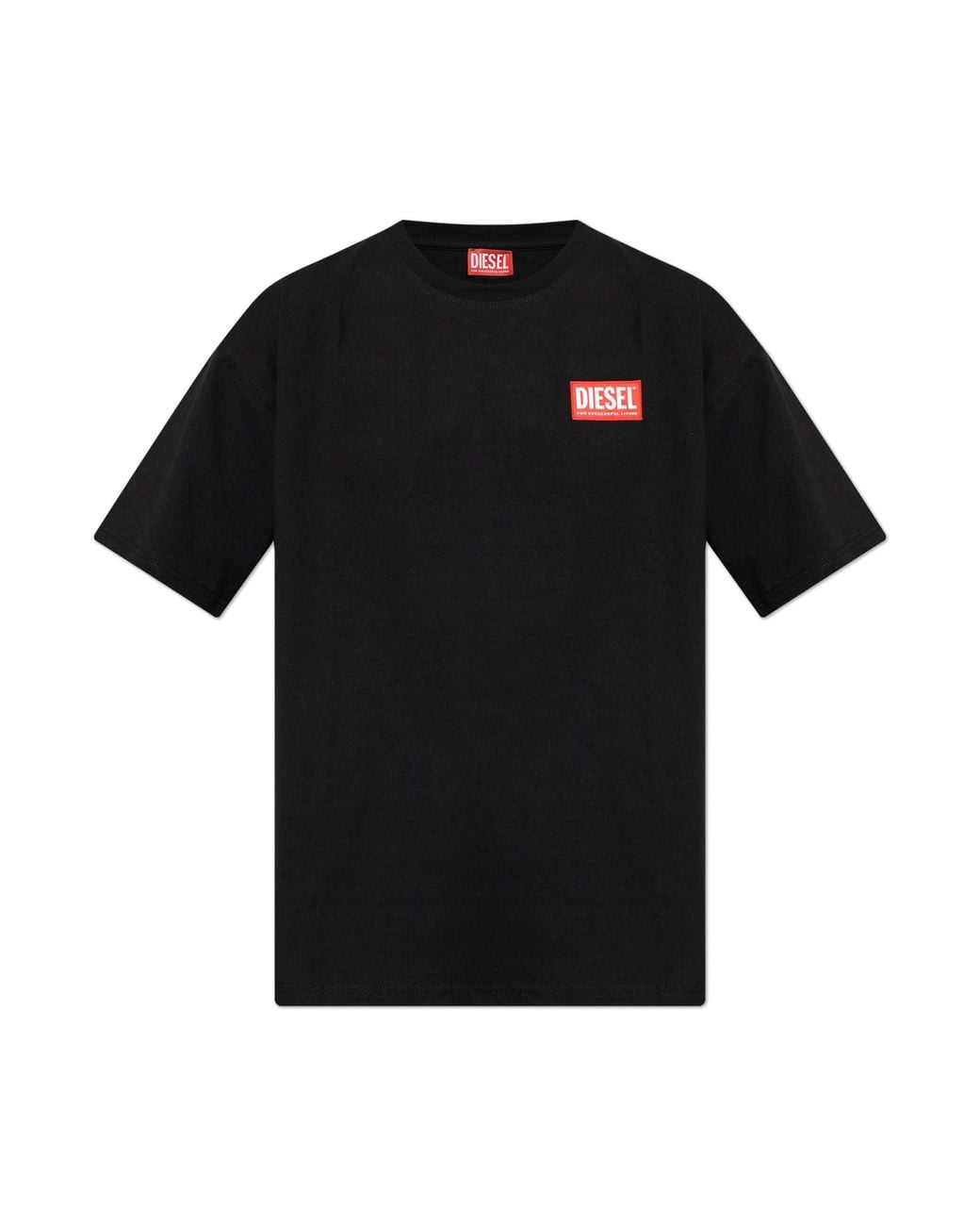 DIESEL Black T-Shirt T-Boxt-Lab' for men